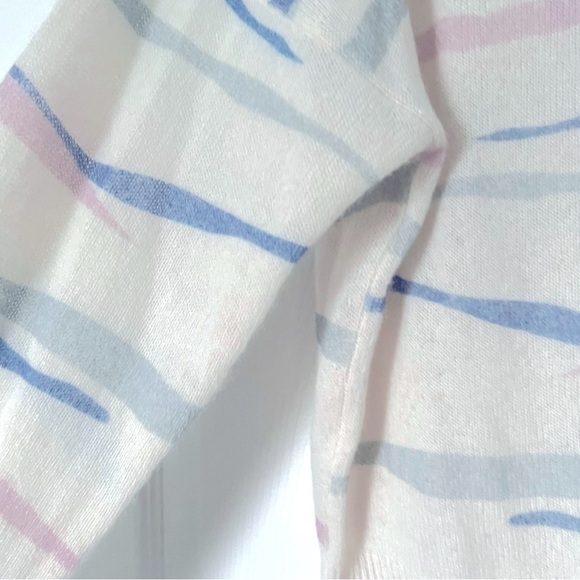 NWT SKULL CASHMERE Mara Tiger Stripe Print Cashmere Sweater Small - Picture 5 of 10